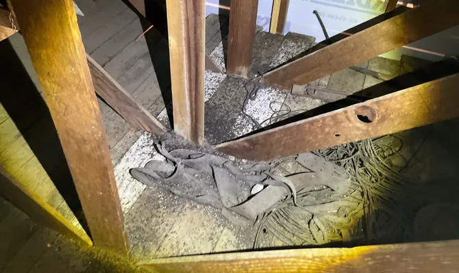 Attic Cleanup inspection by our technician